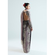 Heliotrope Gray Marsh Long Shirt and Chooridar Pajama Heliotrope Gray Marsh Long Shirt and Chooridar Pajama