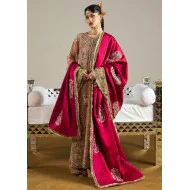 Vivid Tangerine Marsh Long Shirt with Shalwar