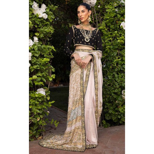 Ivory Pink Julia Saree Ivory Pink Julia Saree