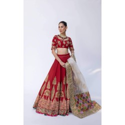 OU Crimson Julia Lehenga Choli