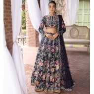 Dark Navy Blue Julia Lehenga Choli
