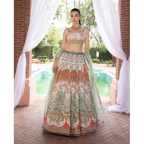 Multi-Colored Julia Lehenga Choli Multi-Colored Julia Lehenga Choli