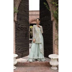 Mint Green Julia Sharara and Shirt