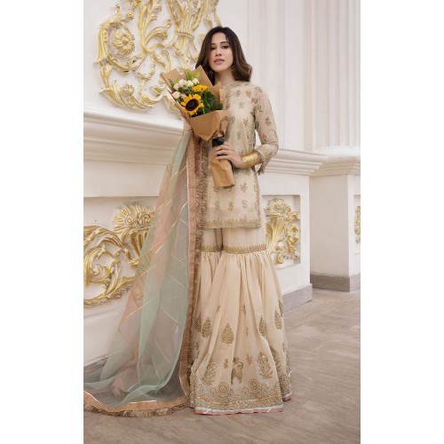 Peach Champagne Julia Sharara and Shirt Peach Champagne Julia Sharara and Shirt