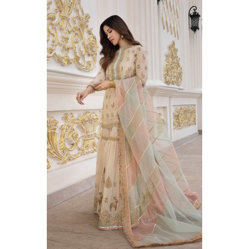 Peach Champagne Julia Sharara and Shirt Peach Champagne Julia Sharara and Shirt