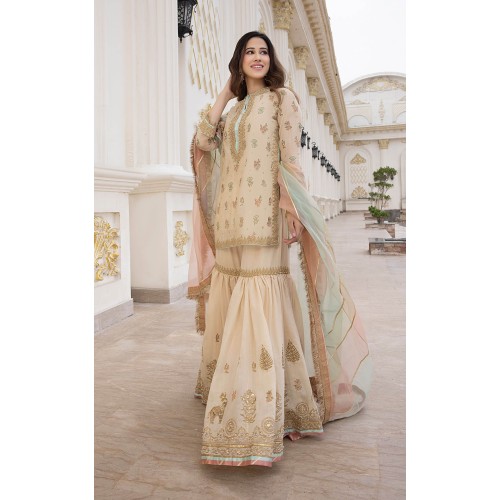 Peach Champagne Julia Sharara and Shirt Peach Champagne Julia Sharara and Shirt