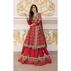 NCS Red Julia Angrakha and Lehenga
