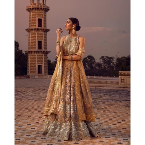 Buff Julia Lehenga Choli for Mehndi Mayun Buff Julia Lehenga Choli for Mehndi Mayun
