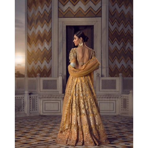 Gold Amber Julia Lehenga Choli for Mehndi