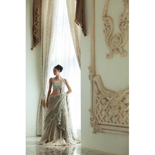 Artichoke Snapdragon Lehenga Saree