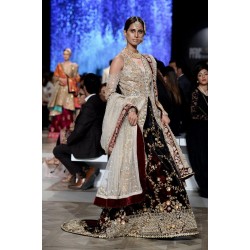 Alabaster Snapdragon Jacket and Lehenga
