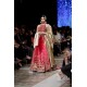 Red Snapdragon Velvet Lehenga