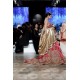 Red Snapdragon Velvet Lehenga
