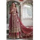 Dark Burgundy Snapdragon Pishwas and Farshi Lehenga