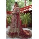 Dark Burgundy Snapdragon Pishwas and Farshi Lehenga