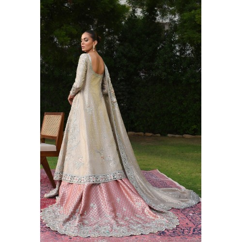 Platinum Snapdragon Pishwas and Farshi Lehenga