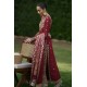 Antique Ruby Snapdragon Shalwar Kameez Suit