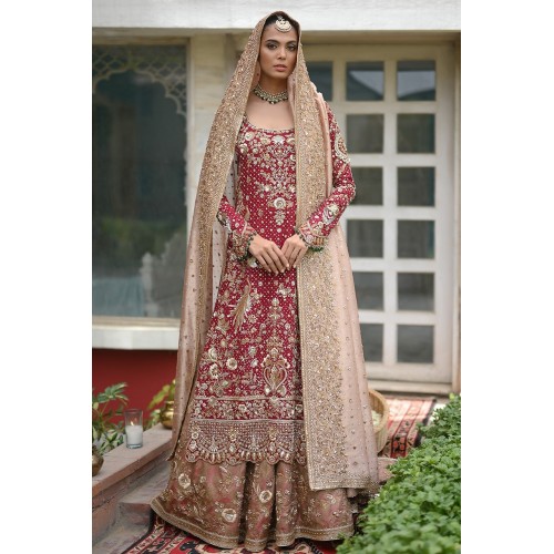Antique Ruby Snapdragon Lehenga Antique Ruby Snapdragon Lehenga