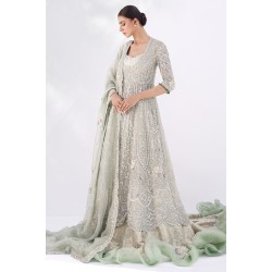 Silver Snapdragon Lehenga