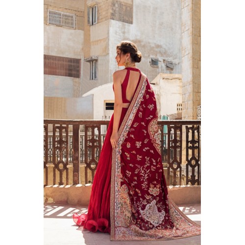 Barn Red Snapdragon Lehenga Choli