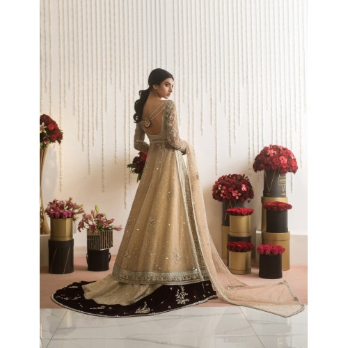 Ecru Snapdragon Pishwas and Lehenga Ecru Snapdragon Pishwas and Lehenga