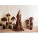 Dark Burgundy Snapdragon Pishwas and Farshi Gharara