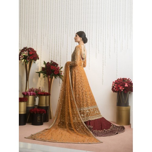 Tiger's Eye Snapdragon Pishwas and Lehenga