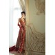 Persimmon Snapdragon Pishwas and Lehenga