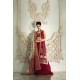 OU Crimson Red Snapdragon Jacket and Lehenga OU Crimson Red Snapdragon Jacket and Lehenga