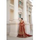 Red-Brown Snapdragon Pishwas and Lehenga Red-Brown Snapdragon Pishwas and Lehenga