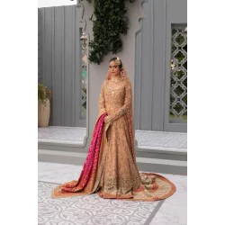 Light Salmon Snapdragon Pishwas and Farshi Gharara