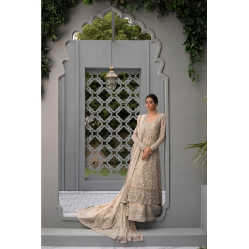 Champagne Snapdragon Pishwas and Lehenga