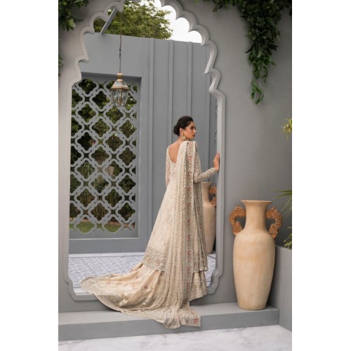 Champagne Snapdragon Pishwas and Lehenga