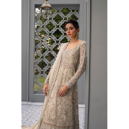 Champagne Snapdragon Pishwas and Lehenga