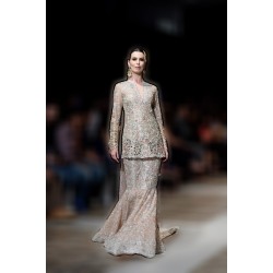 Peach Snapdragon Mermaid Farshi Lehenga