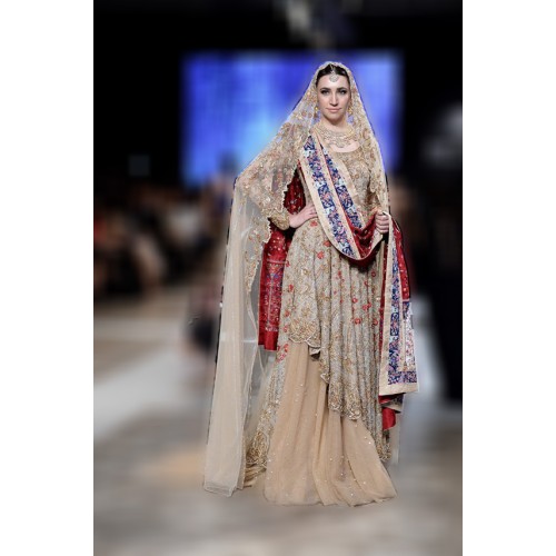 Grullo Desert Sand Snapdragon Lehenga