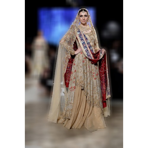 Grullo Desert Sand Snapdragon Lehenga