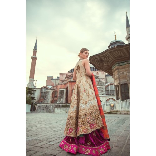 Stone Snapdragon Angrakha and Lehenga Stone Snapdragon Angrakha and Lehenga