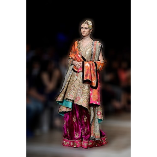 Stone Snapdragon Angrakha and Lehenga Stone Snapdragon Angrakha and Lehenga