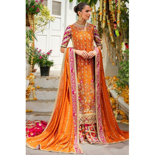 Persimmon Razzmatazz Snapdragon Lehenga Persimmon Razzmatazz Snapdragon Lehenga