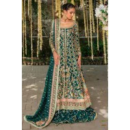 Deep Jungle Green Snapdragon Lehenga