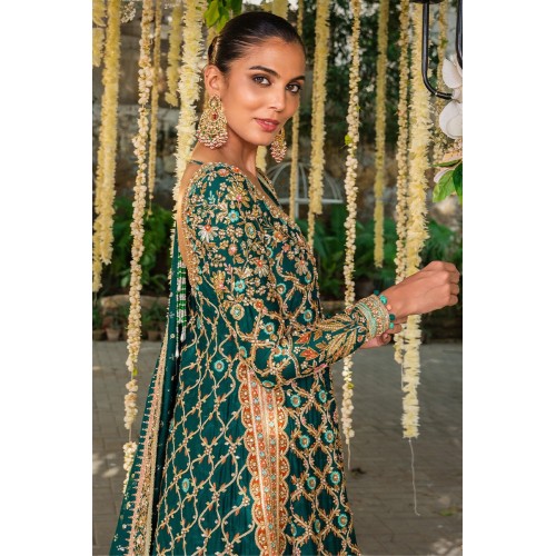 Deep Jungle Green Snapdragon Lehenga Deep Jungle Green Snapdragon Lehenga
