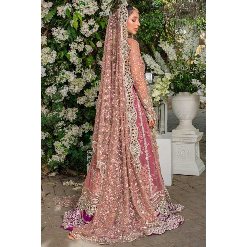 Salmon Snapdragon Pishwas and Lehenga