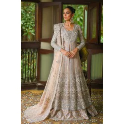 Peach Snapdragon Pishwas and Lehenga