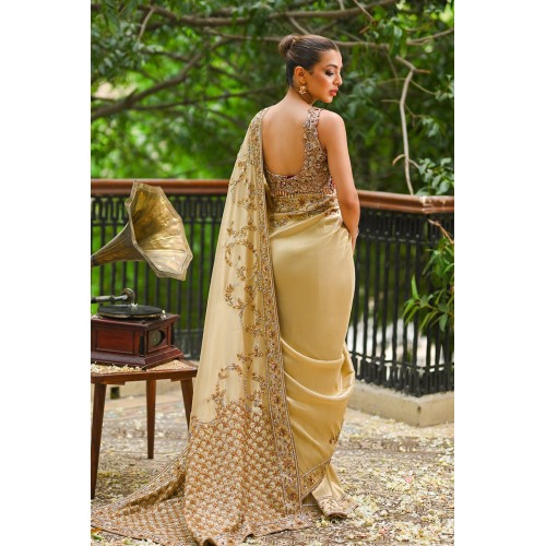 Soft Yellow Snapdragon Saree Soft Yellow Snapdragon Saree