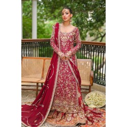 Burgundy Snapdragon Lehenga