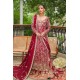 Burgundy Snapdragon Lehenga