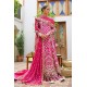 Hollywood Cerise Snapdragon Pishwas and Lehenga