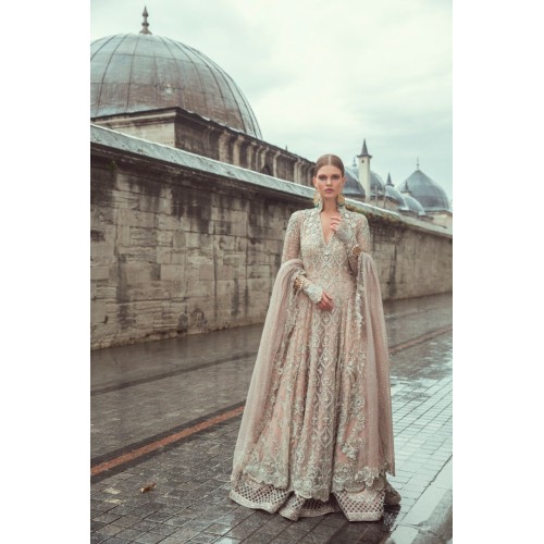 Champagne Pink Snapdragon Lehenga