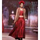 OU Crimson Red Jazmine Jacket and Lehenga OU Crimson Red Jazmine Jacket and Lehenga